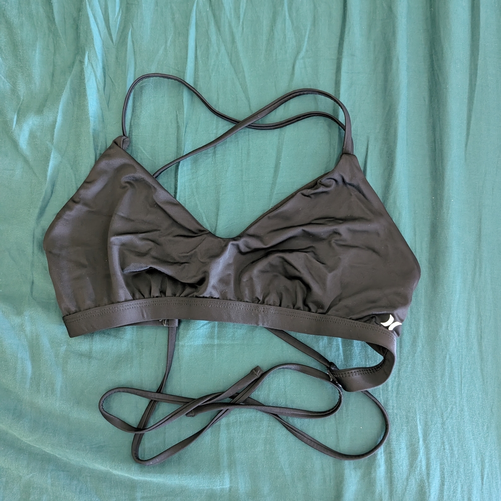 Hurley Black Bikini Top XL